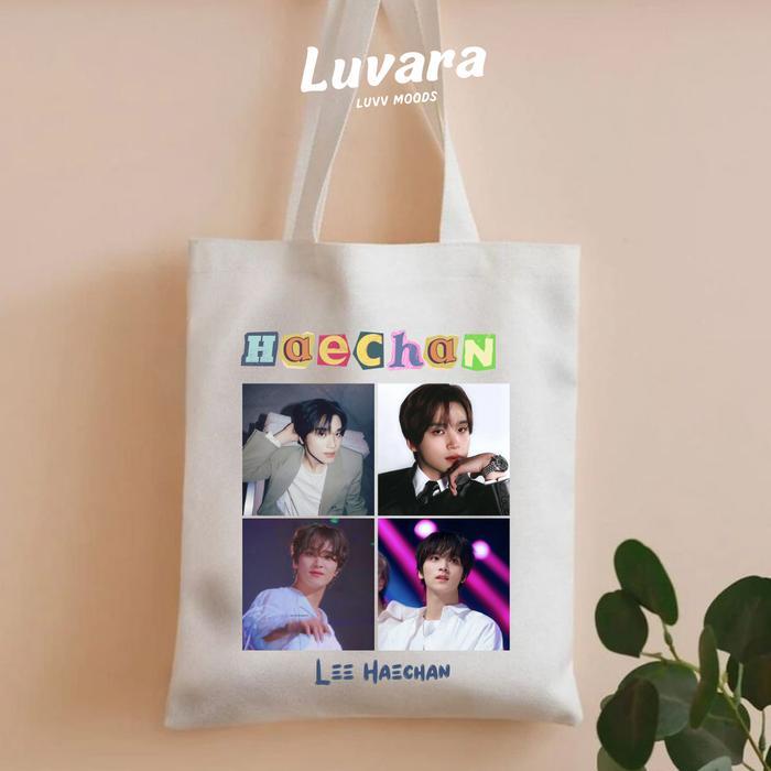 Totebag NCT DREAM 35x40cm Bahan Canvas Tebal - Bonus Photocard NCT Dream