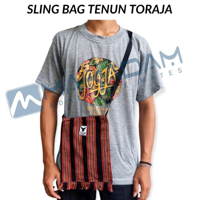 tas selempang sling bag tenun rajut ernik toraja lombok