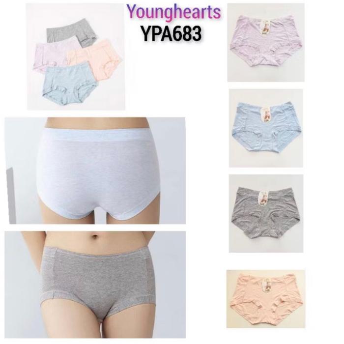 ￼YPA683 Panty Celana Dalam katun Viscose Younghearts boxshort L XL