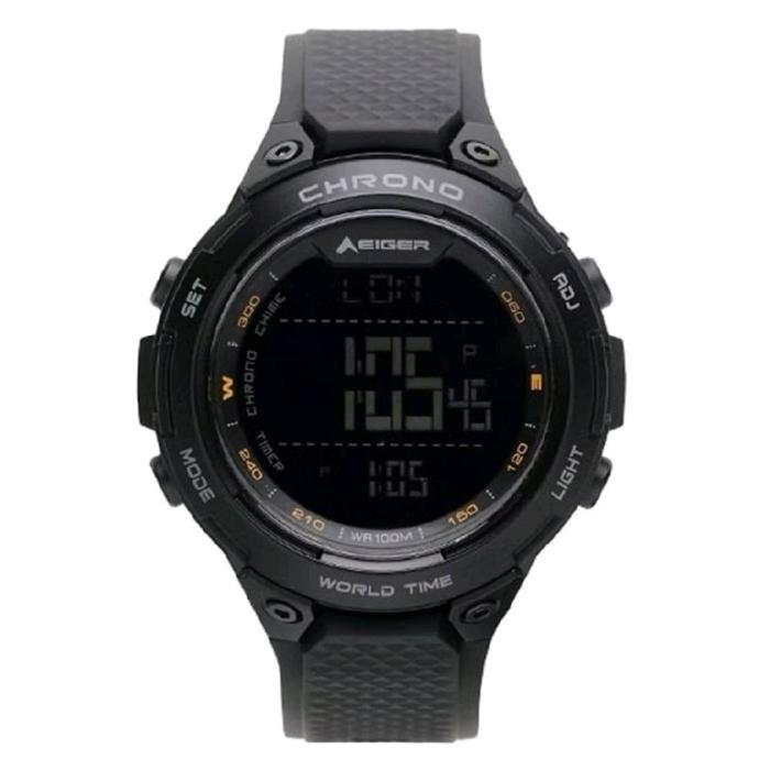 JAM TANGAN PRIA CASUAL EIGER HELICON WATCH DIGITAL - Hitam