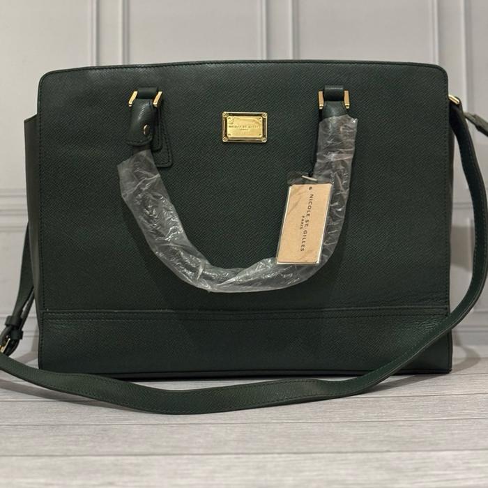 Tas Sling Hijau Botol Polos