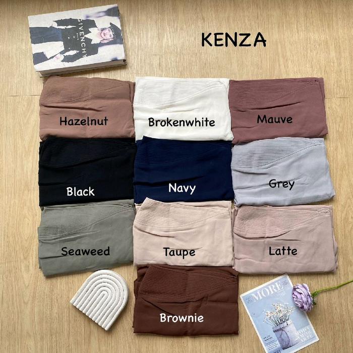 Kenza Khimar syari premium dengan swarovski Bahan ceruty babydoll  Harga 72rb/pc  Minin 10pc dapat h