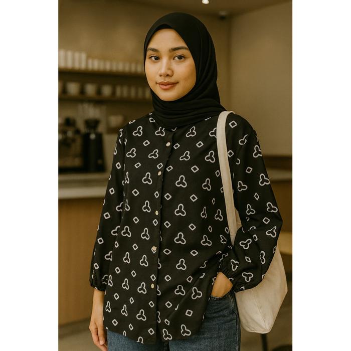 Masayu Batik - Blouse Batik Wanita Atasan Jumputan