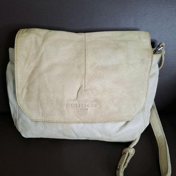 Tas Selempang Liebeskind Berlin Preloved Kulit Warna Browken White / Tas Sling Authentic / Tas Sling