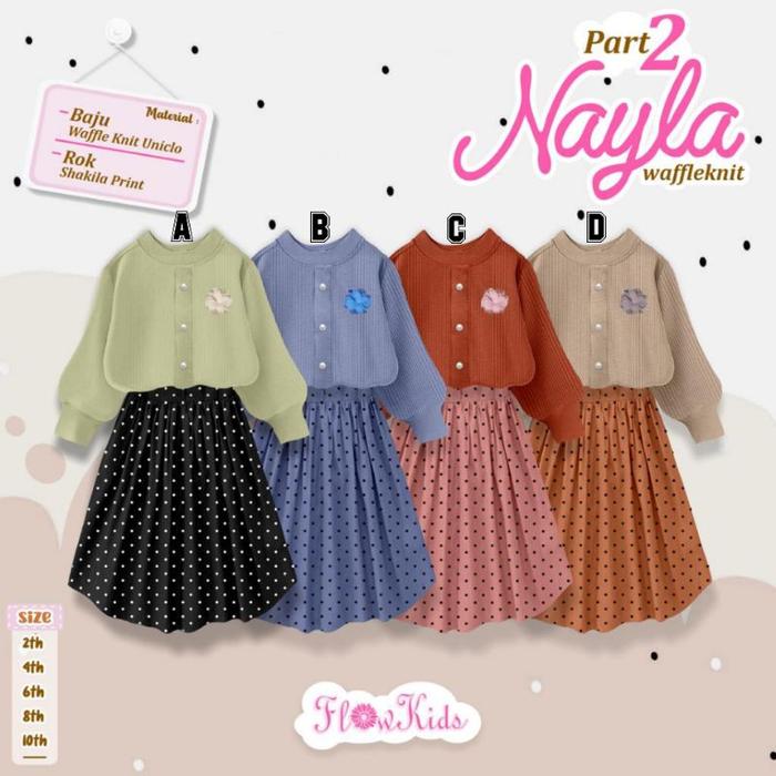 kaus waffleknit anak nayla flowkids part 2