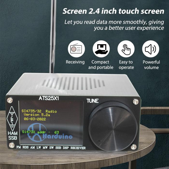 Portable Recargable Radio ATS-25X1 Si4732 Full Band Radio Receiver