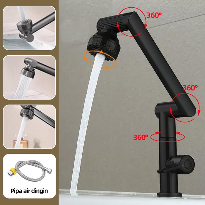 Keran Dapur Kran Angsa Cuci Piring Sink Tembok