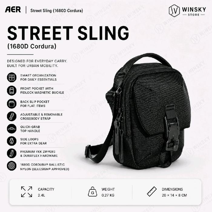 AER Street Sling Bag Tas - 1680D Cordura