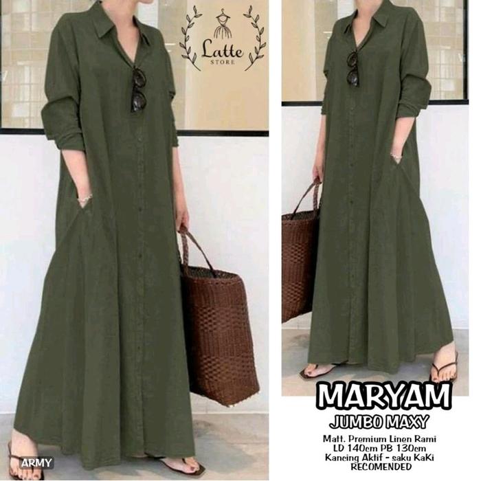gamis maryam super jumbo maxy