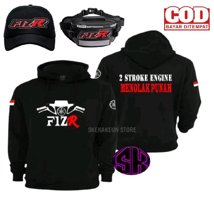 HOODIE FIZR 2 STROKE ENGINE TERBARU SWEATER MOTOR FIZR MENOLAK PUNAH JAKET FIZR KEREN