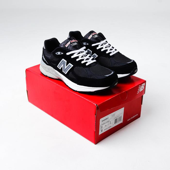Sepatu New Balance M990BK3 Black White Grey - NB 990