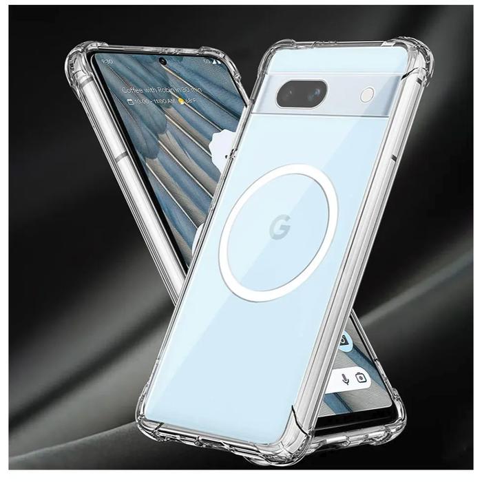 Case Google Pixel 7 7 Pro 7A MAGSAFE TPU CLEAR Magnetic Bening Transparan Clear Softcase Silicone