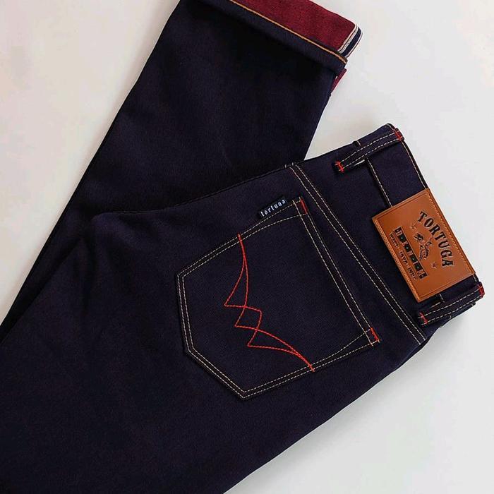 PROMO 5.5 Tortuga denim, celana denim/jeans indigo x red welf 15oz selvedge accents - Vulkanos - sli