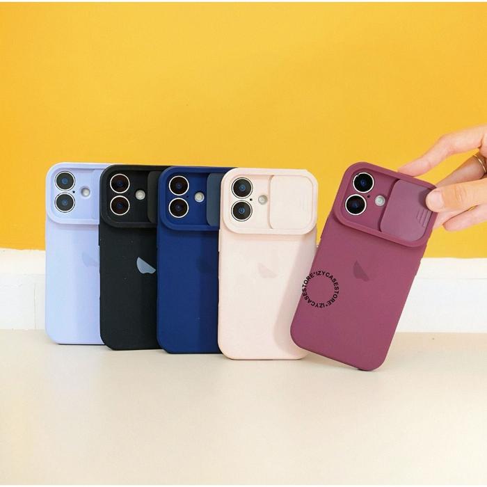 (+Packing Box) Bludru Premium Window Slide Camera Case - Softcase/ Casing Hp Compatible For ip 7 7pl