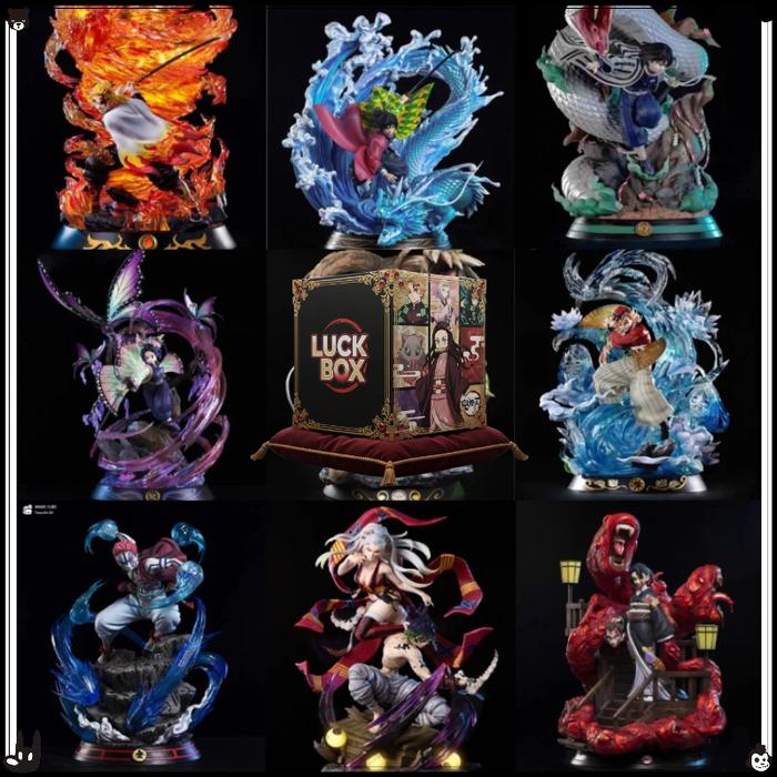 Demon Slayer Kimetsu No Yaiba Anime Figure Mystery Box 12 Styles Random Character Blind Box Collecti