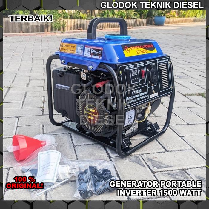 Genset Generator Portable Inverter 1500 WATT Bensin Type MT 2800 i ORIGINAL ET 2800 I