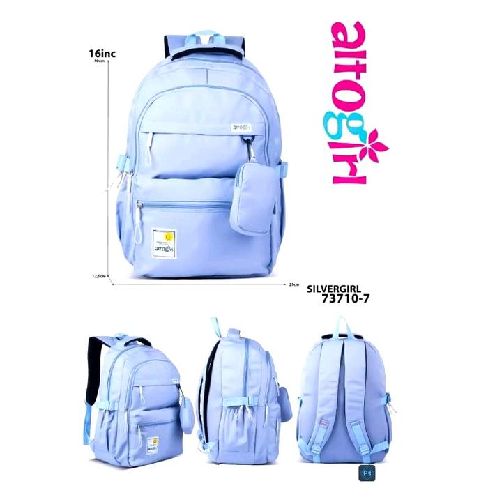 (COD) TAS RANSEL ALTO GRIL ANAK SEKOLAH UNTUK CEWEK SD SMP merek ALTO ORIGINAL (100%ori)(FREE RAIN V