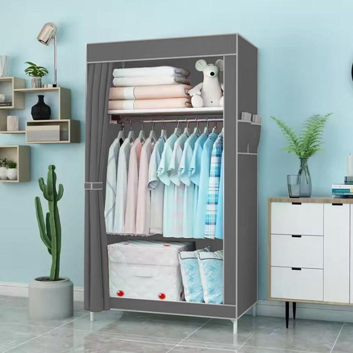 PENTHOUSE Lemari Pakaian Portable Single Lemari Kain Portable Lemari Pakaian Minimalis 5408