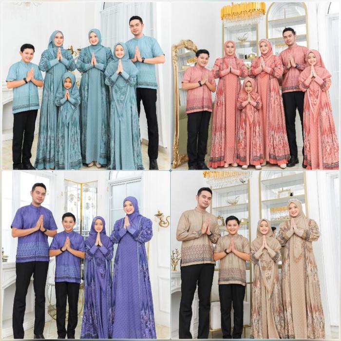 TERBARU AC Original Khalisa Family Set | Sarimbit Keluarga | Sarimbit Lebaran | Baju Couple Pasangan