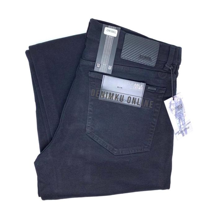 Celana Pria Jeans Original DIESEL Standar Stretch BLACK (BIG size 30-42) Regular Fit #celanadiesel