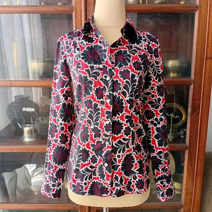 Preloved Atasan Baju Kemeja Batik Wanita Branded