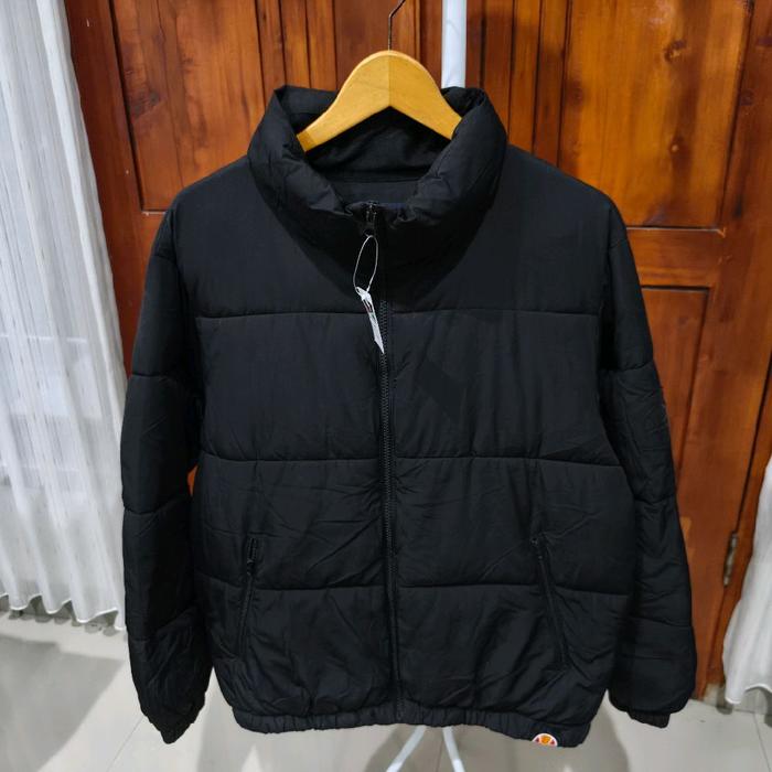 jaket gelembung boxi ellesse big logo
