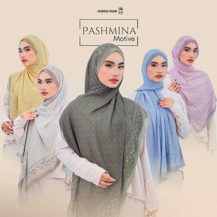 ABUBAYA PANEL Bugis Hijab - Pashmina Motif Ceruty Babydoll Daily (Pashmina Casual)