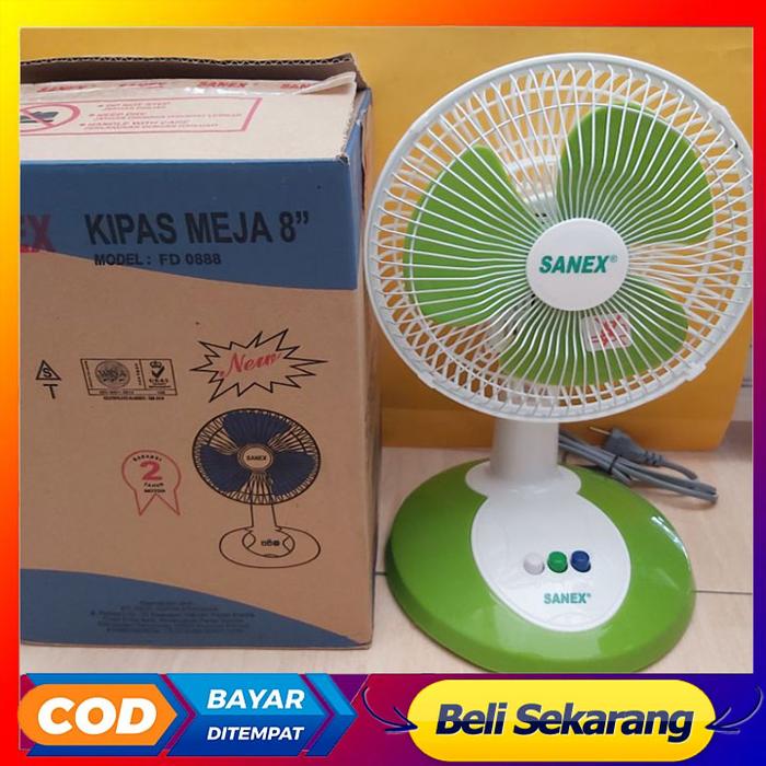 Kipas Angin Meja SANEX FD 0888 kecil 8 Inch Murah ANGIN SUPER KENCANG ORI