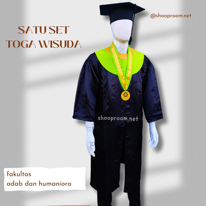 (SATU SET) TOGA WISUDA UINSA - FAKULTAS ADAB DAN HUMANIORA (kalung bulat)