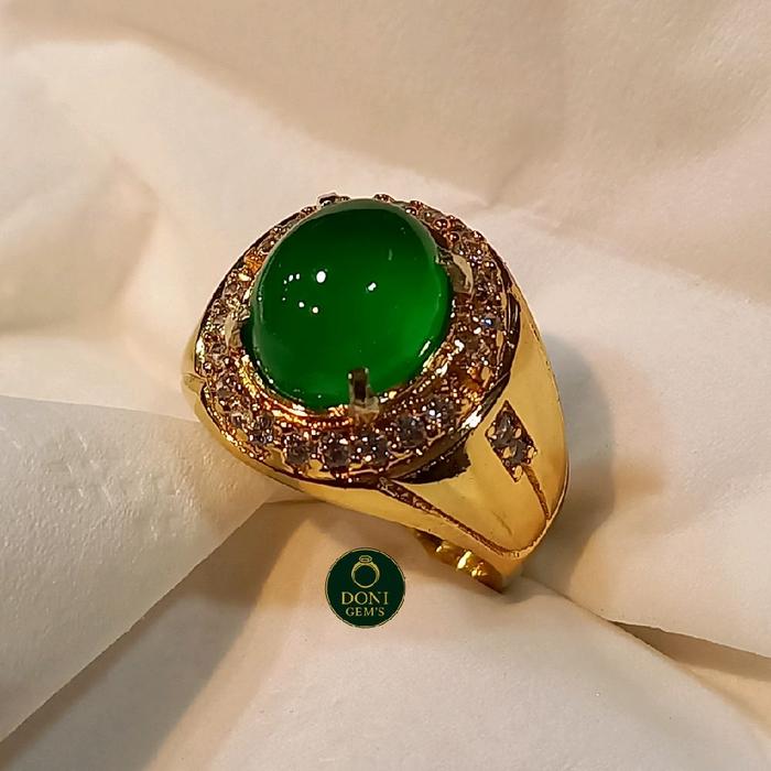 cincin permata giok burma asli