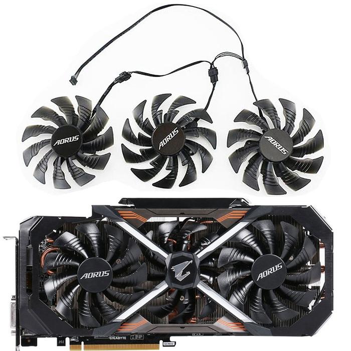 Original 95MM T129215BU AORUS GTX 1080 GPU Fan,For Gigabyte AORUS GTX 1070 1080 1080TI Xtreme Editio