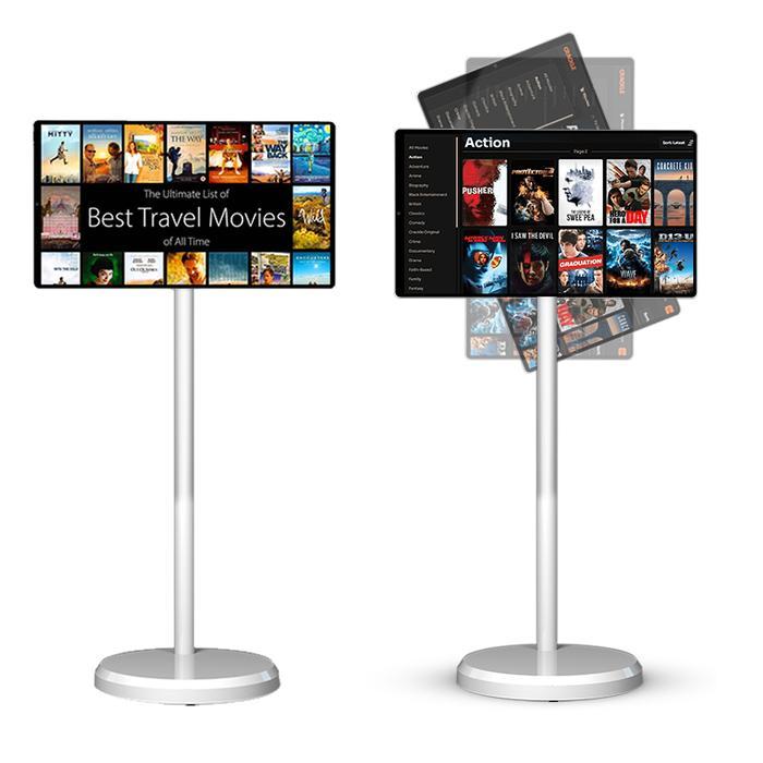 Smart Mobile Tv 21.5 Inch Touch Screen Portable Tv Smart Television Advertising Lcd Display Screen 3