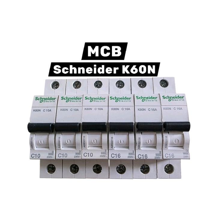 Schneider Electric MCB K60N C10 & C16 - Circuit Breaker Listrik dengan Kapasitas 10A dan 16A untuk K