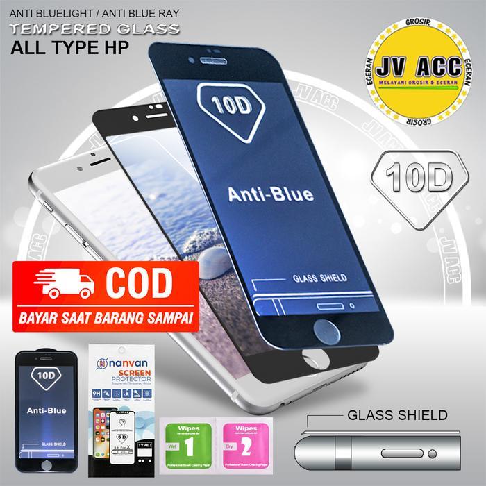 ANTI BLUELIGHT TEMPERED GLASS 10D FULL COVER FOR VIVO V7 PLUS / V7+