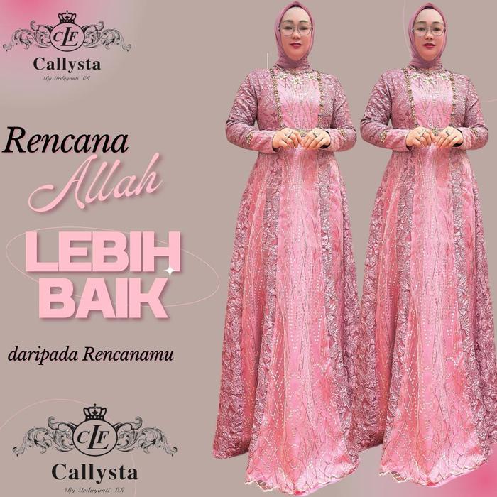 CALLSTYA DWI DRESS SIMPLE PESTA WANITA .