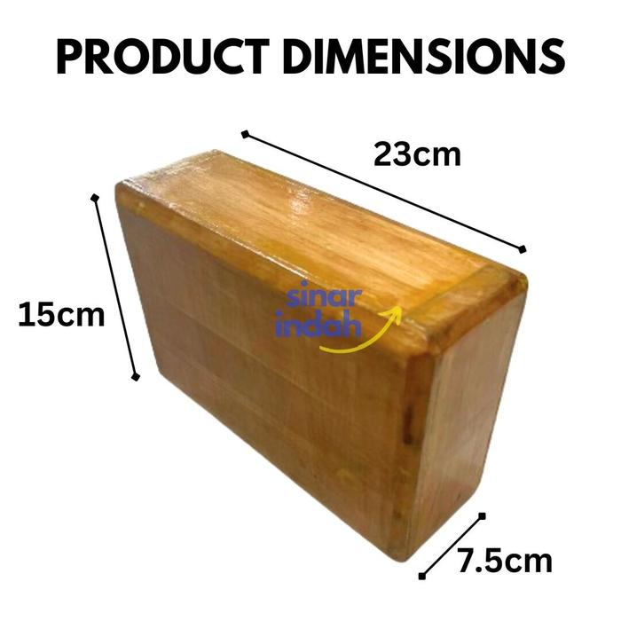 Yoga Block Wood / Balok Yoga Kayu Yoga Blok Kayu Balok Yoga Kayu