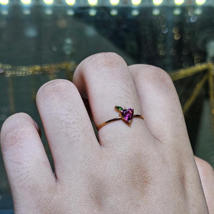 cincin apel merah simple manis