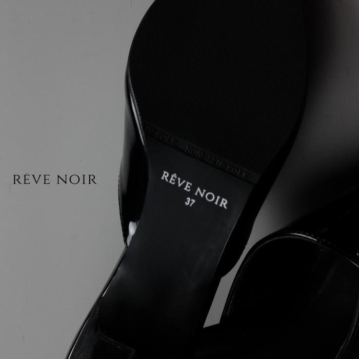 Reve Noir Ouvert Slip On Heels Wanita Shoes Sendal