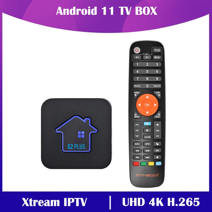 Android 11.0 TV Box G2 Plus Support Xtream IPTV Set-Top Box Built-in