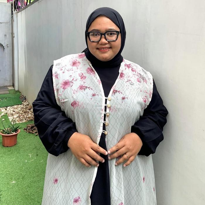 Safitiri Zeba| Emily Long Outer Jumbo Ld 130 Ld150 Ceruty Babydoll Bb 80 - 160 Kg Motif Bunga Lebara