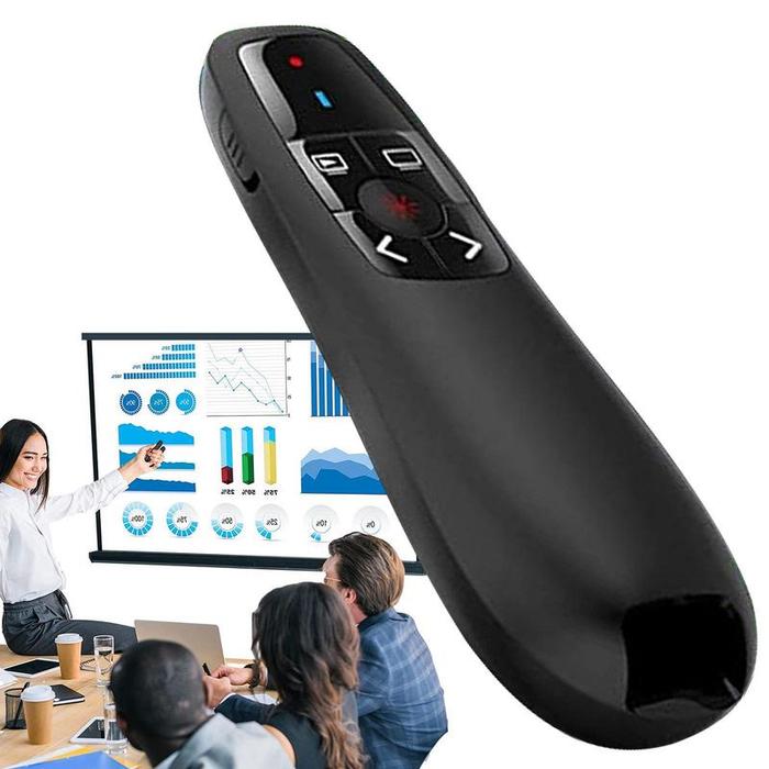 Penunjuk presentasi nirkabel 2.4GHz dapat diisi ulang, Clicker