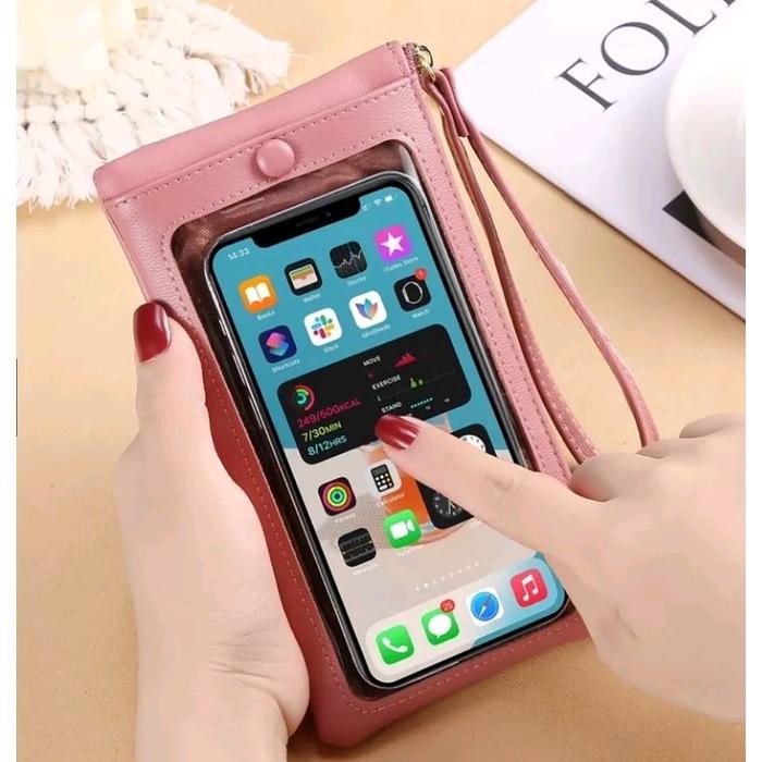 Dompet Hp Cewek Touchscreen Dompet Kulit Wanita