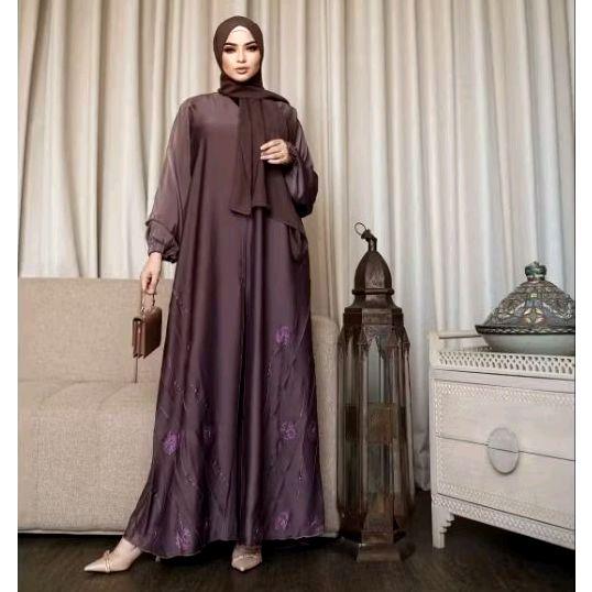 ABAYA DUBAI MAUVE PERMATA ORI DUBAI
