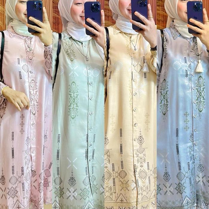 Tunik Motif Rayon Viscose Premium