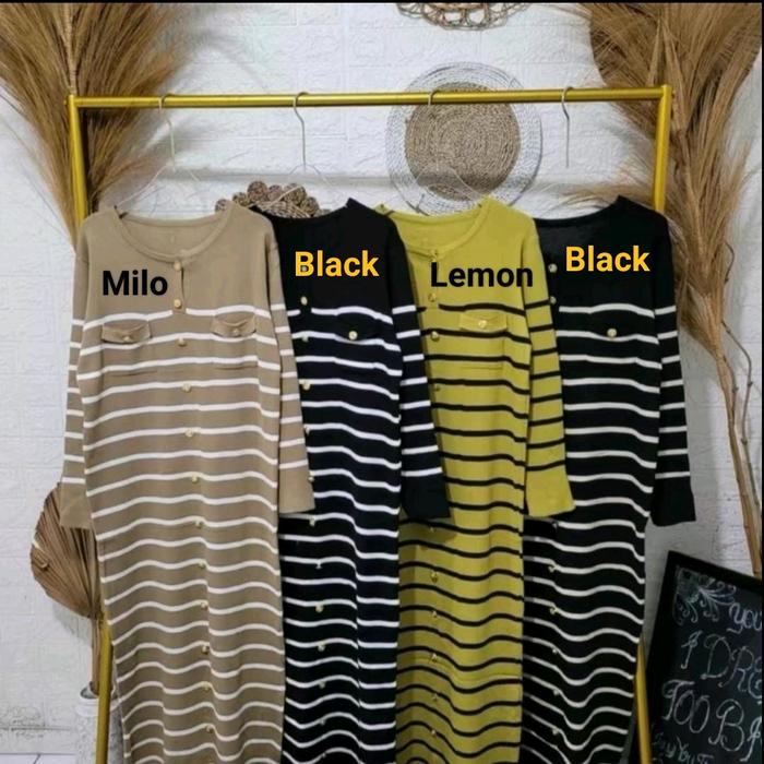 GAMIS KANCING RAJUT BANGKOK IMPORT BAHAN FULL RAJUT PREMIUM....