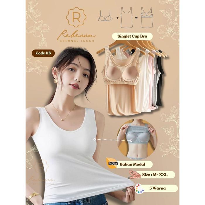 Singlet Bra Rebecca Luxury Premium 116