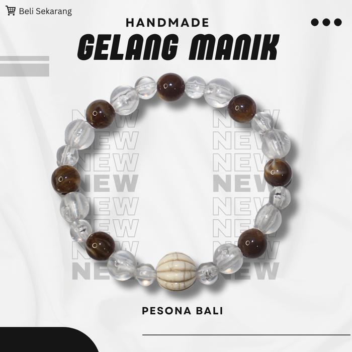 gelang manik si coklat lugu