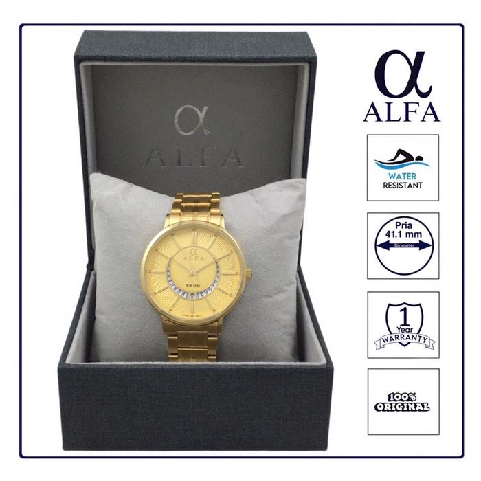 ALFA Jam Tangan Pria Wanita Classic Tahan Air 88152 Original