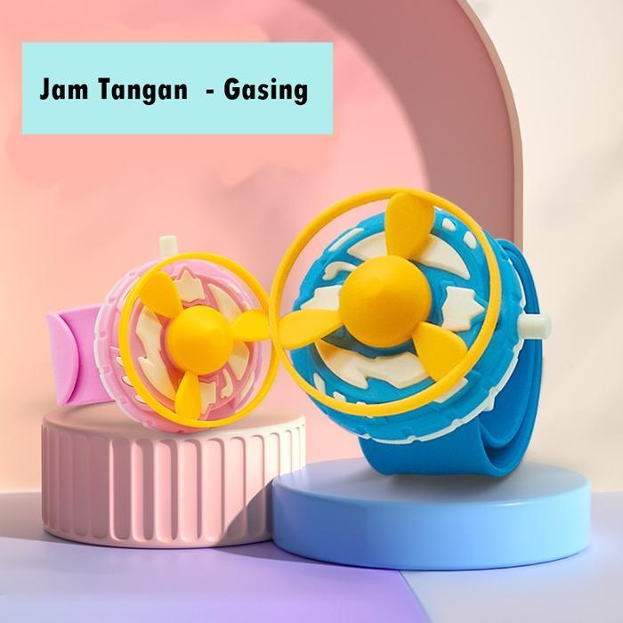 PREMIUM Mainan Jam Tangan Gasing Piring Terbang Band Kipas Baling Mainan Gelang Tangan Outdoor Luar