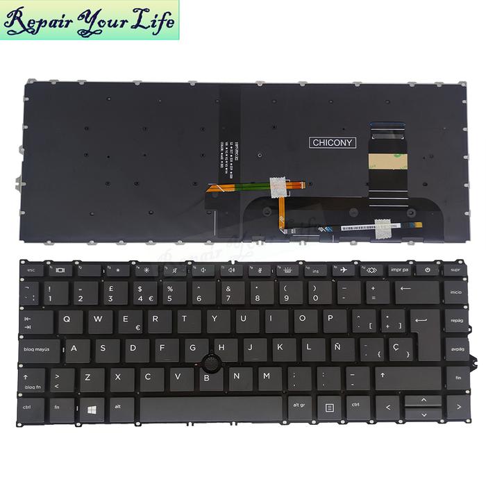 840G7 Brazil Spanish UK Backlit Keyboard for HP EliteBook 840 G7 845